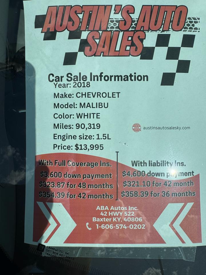 Chevrolet Malibu LT 2018