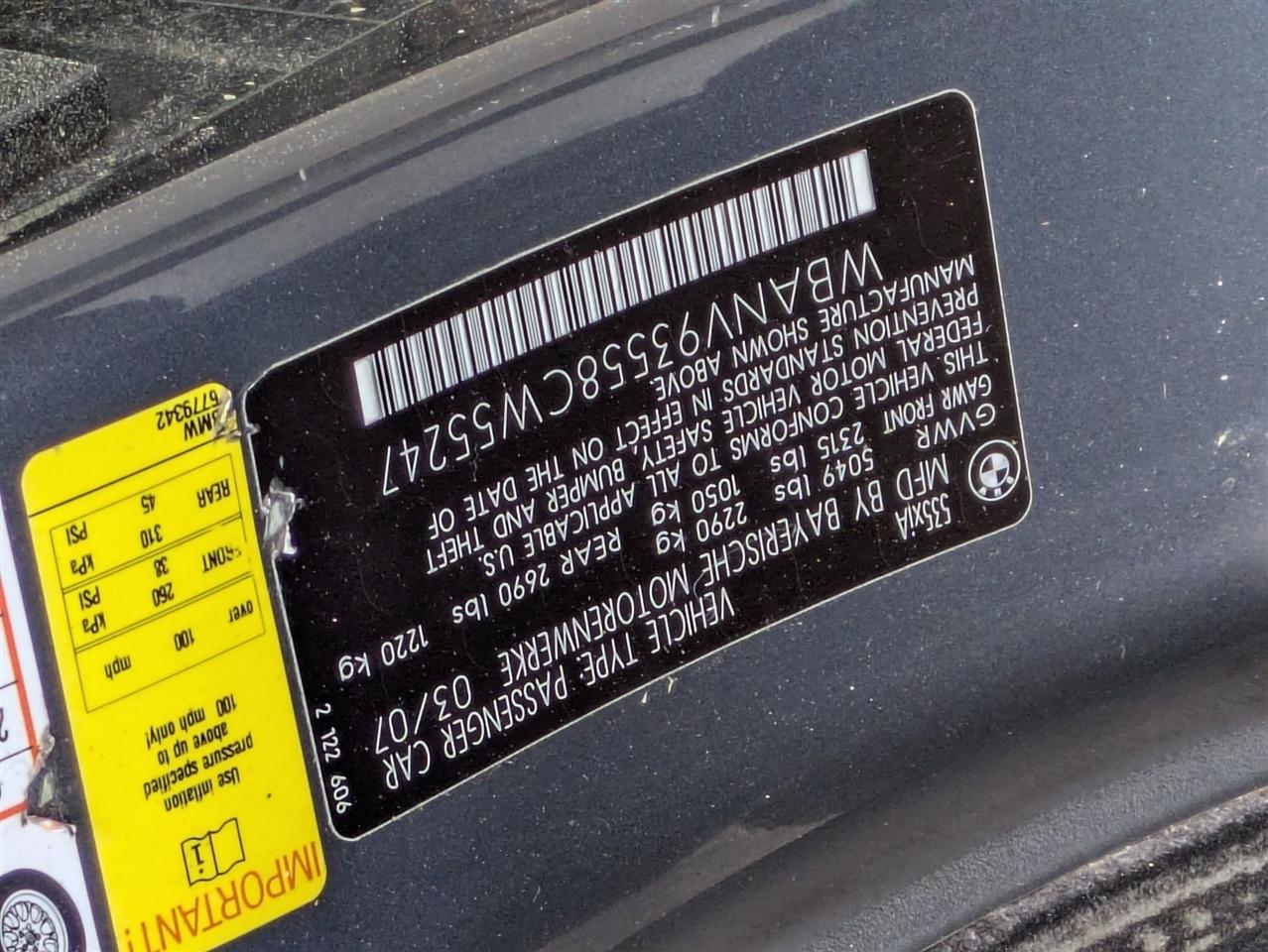 BMW 5-Series 535xi 2008