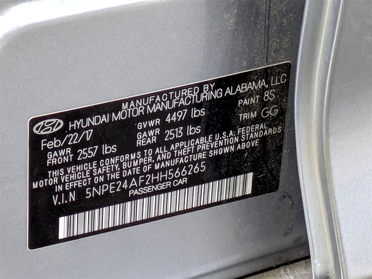 Hyundai Sonata SE 2017