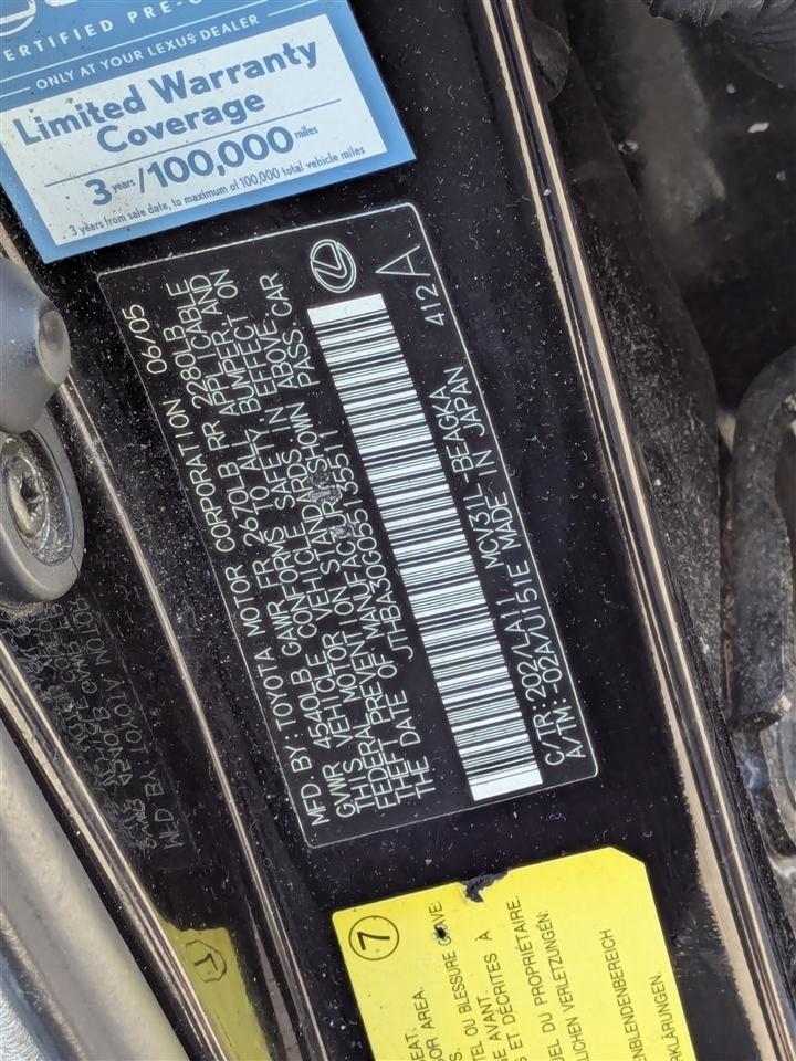 Lexus ES 330 Sedan 2005