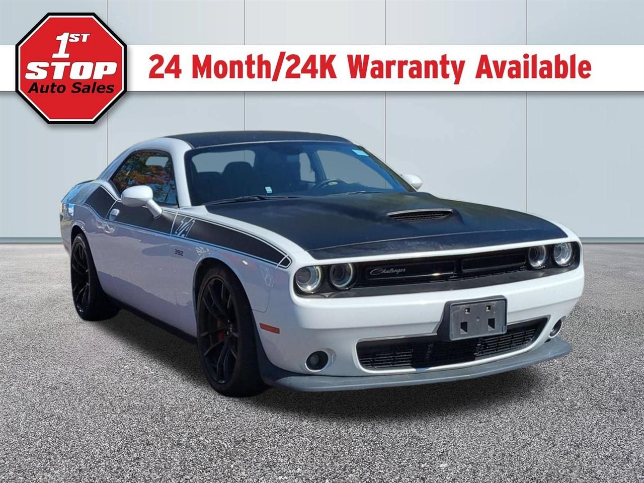 White Knuckle Clearcoat 2018 Dodge Challenger Coupe Rear-Wheel Drive 8-Speed Automatic