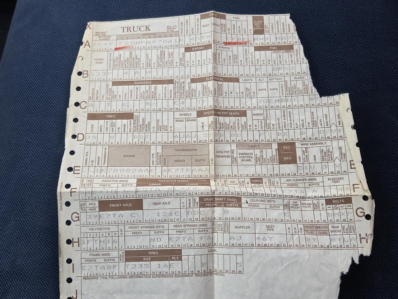 Ford F-250 XLT Lariat 1987