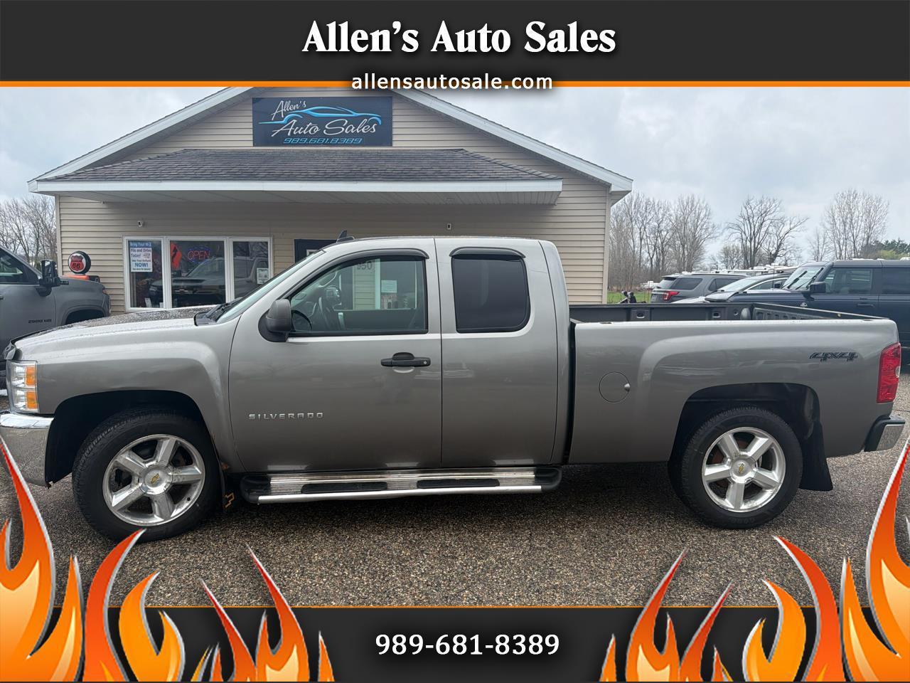 2012 Chevrolet Silverado 1500 4WD Ext Cab 143.5" LT