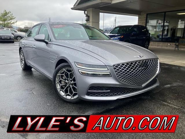 Silver 2021 Genesis G80 3.5T AWD Sedan All-Wheel Drive Automatic