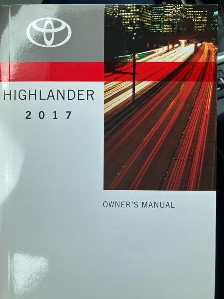 Toyota Highlander XLE V6 AWD (Natl) 2017