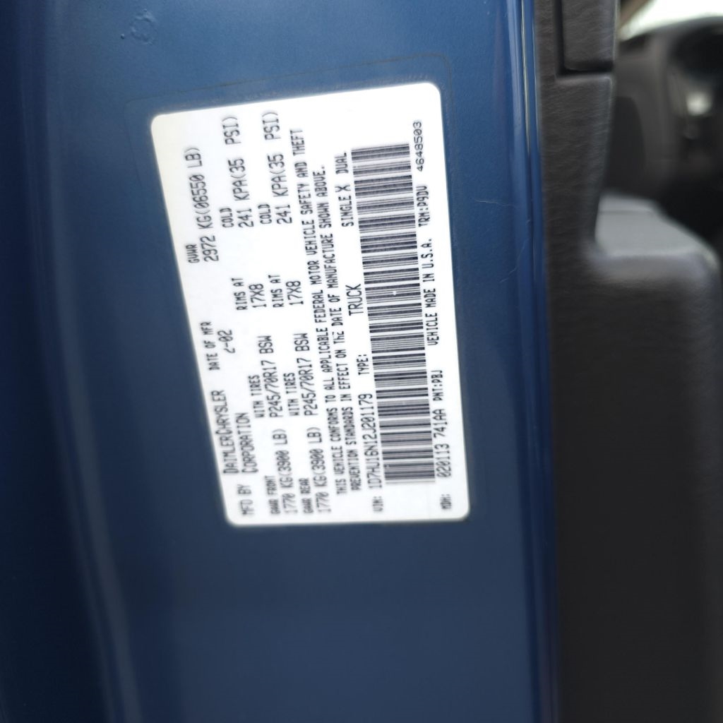 Dodge Ram 1500  2002