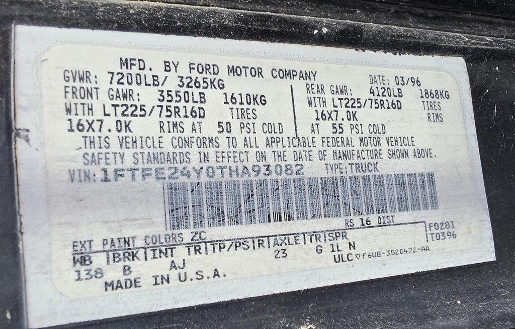 Ford Econoline  1996