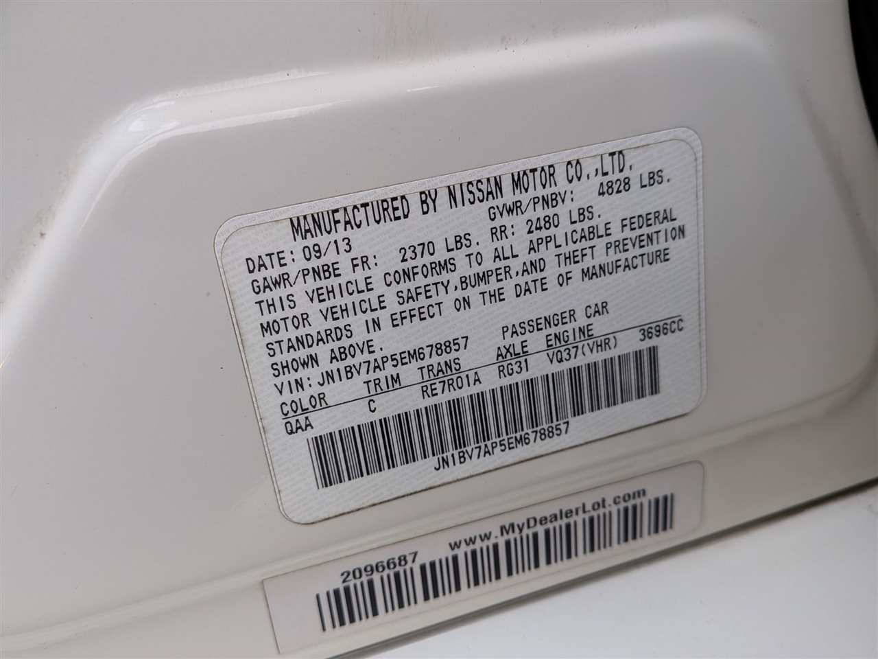 Infiniti Q50 Premium 4D Sedan 2014