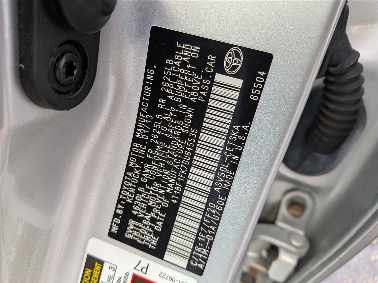 Toyota Camry SE 2013