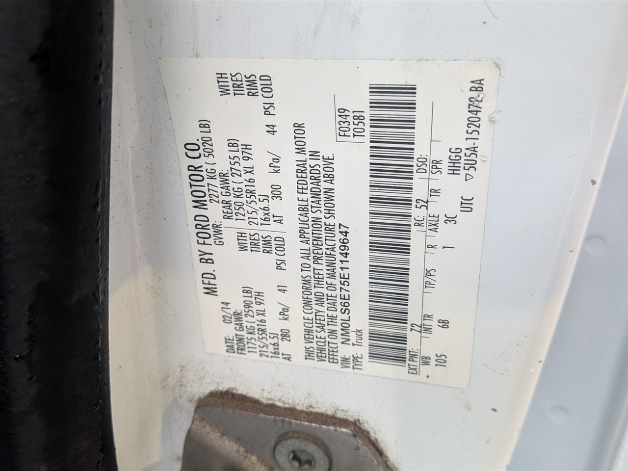 2014 FORD TRANSIT CONNECT - Image 21