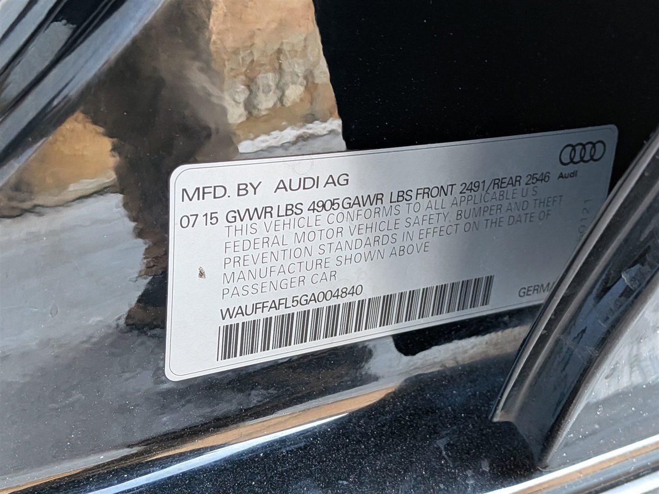 Audi A4 2.0T Premium Plus quattro Sedan AWD 8A 2016