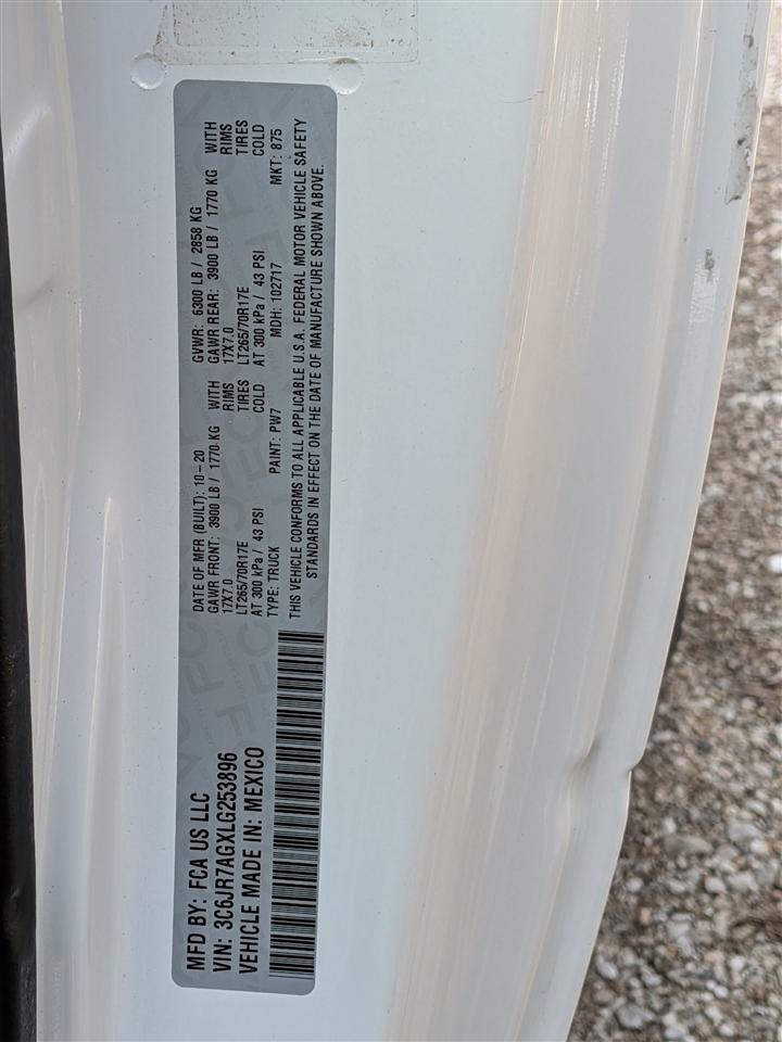 RAM 1500 Classic Tradesman Regular Cab SWB 4WD 2020