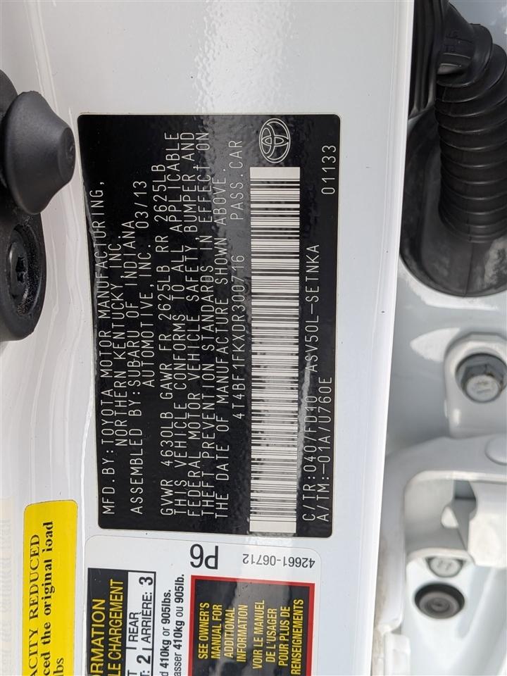 Toyota Camry LE 2013