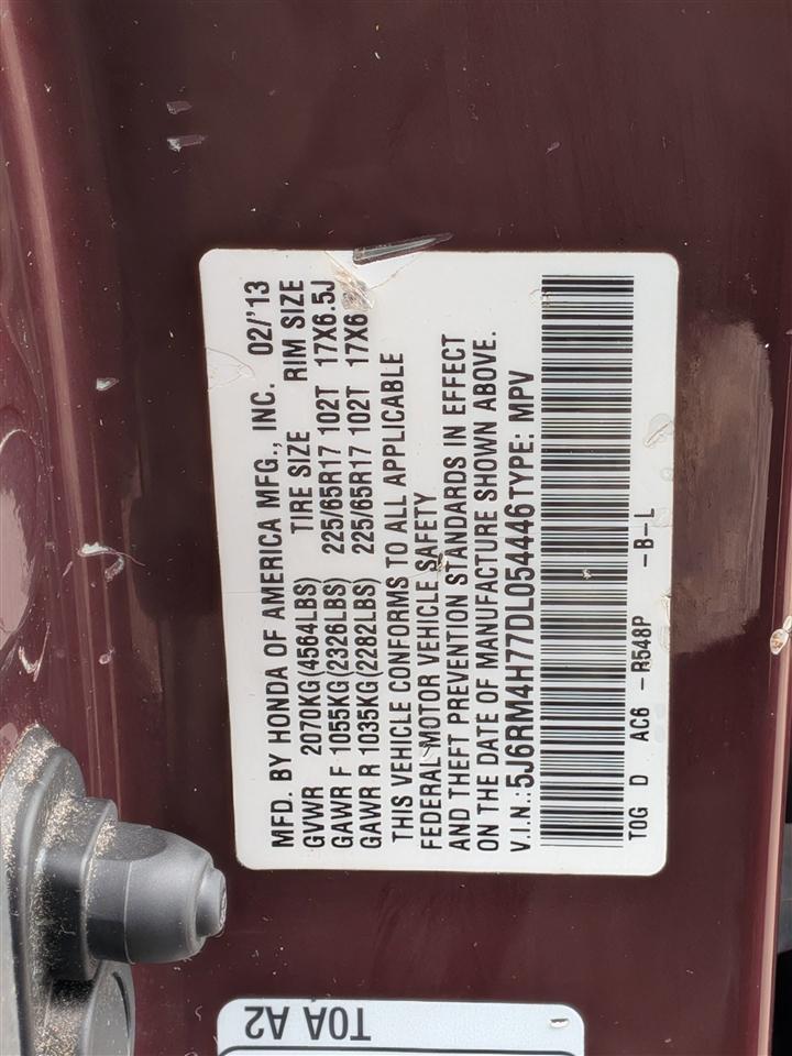 Honda CR-V EX-L 4D SUV AWD 2013