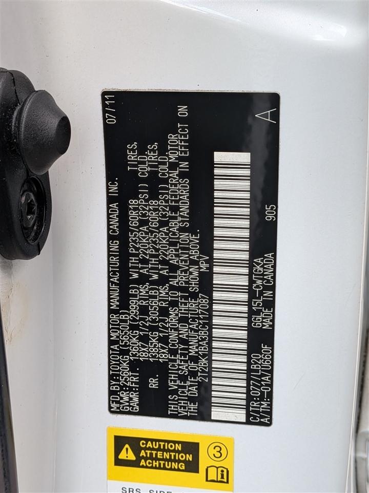 Lexus RX 350 4D SUV AWD 2011