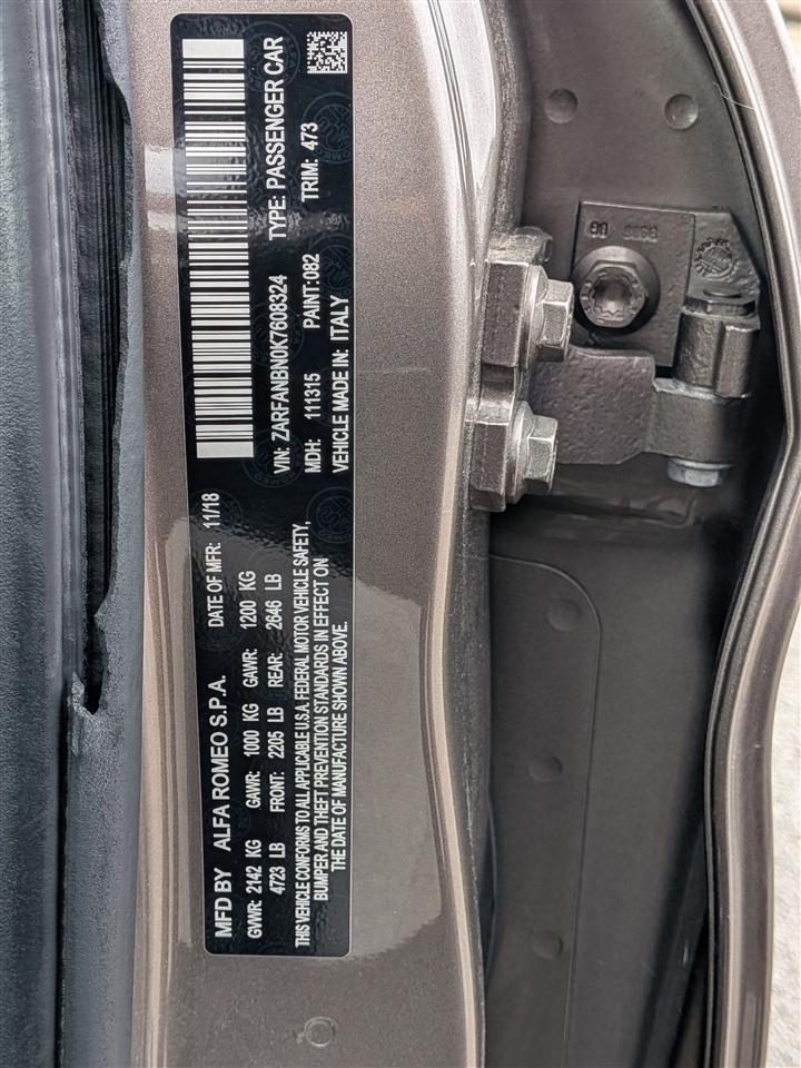 Alfa Romeo Giulia Ti Sport AWD 2019