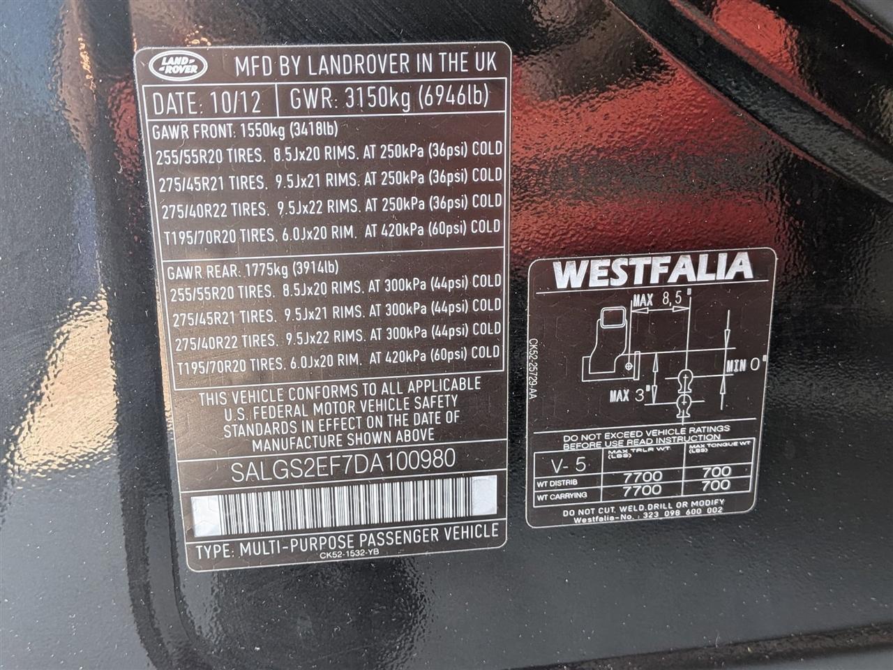 Land Rover Range Rover 5.0L V8 Supercharged 2013