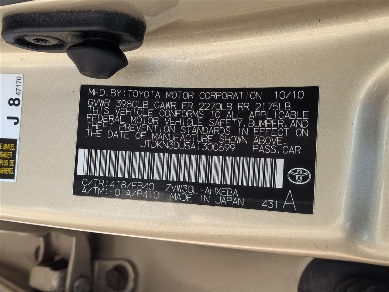 Toyota Prius Prius I 2010