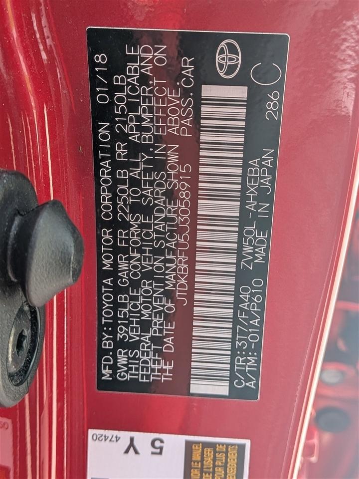 Toyota Prius Two 2018