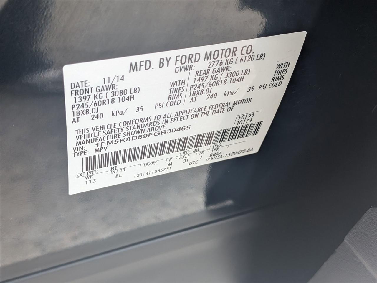 Ford Explorer XLT 4D SUV 4WD 2015
