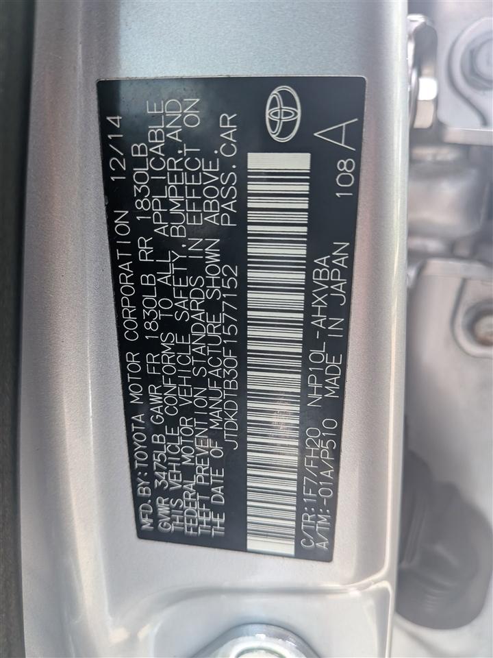 Toyota Prius c Four 2015