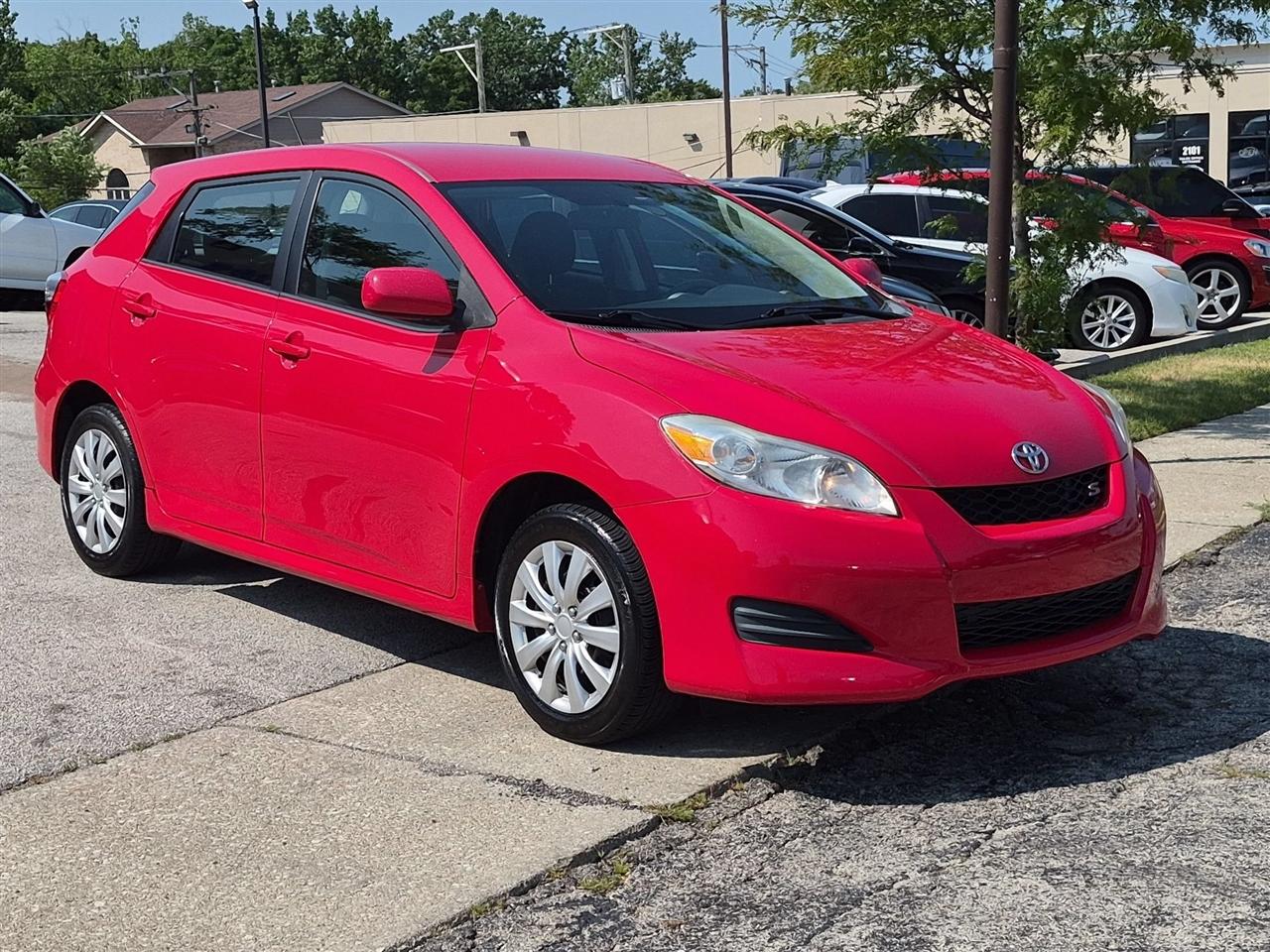 Red 2009 Toyota Matrix Hatchback All-Wheel Drive Automatic