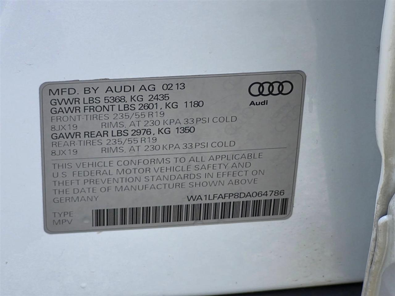 Audi Q5 2.0 quattro Premium 2013