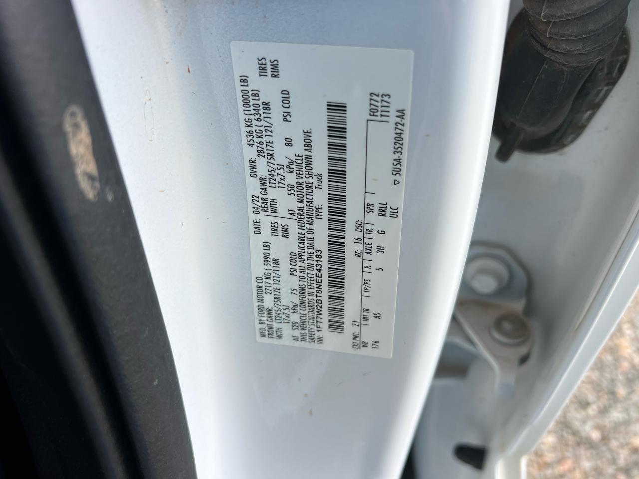 Ford F-250 SD XL Crew Cab Long Bed 4WD 2022