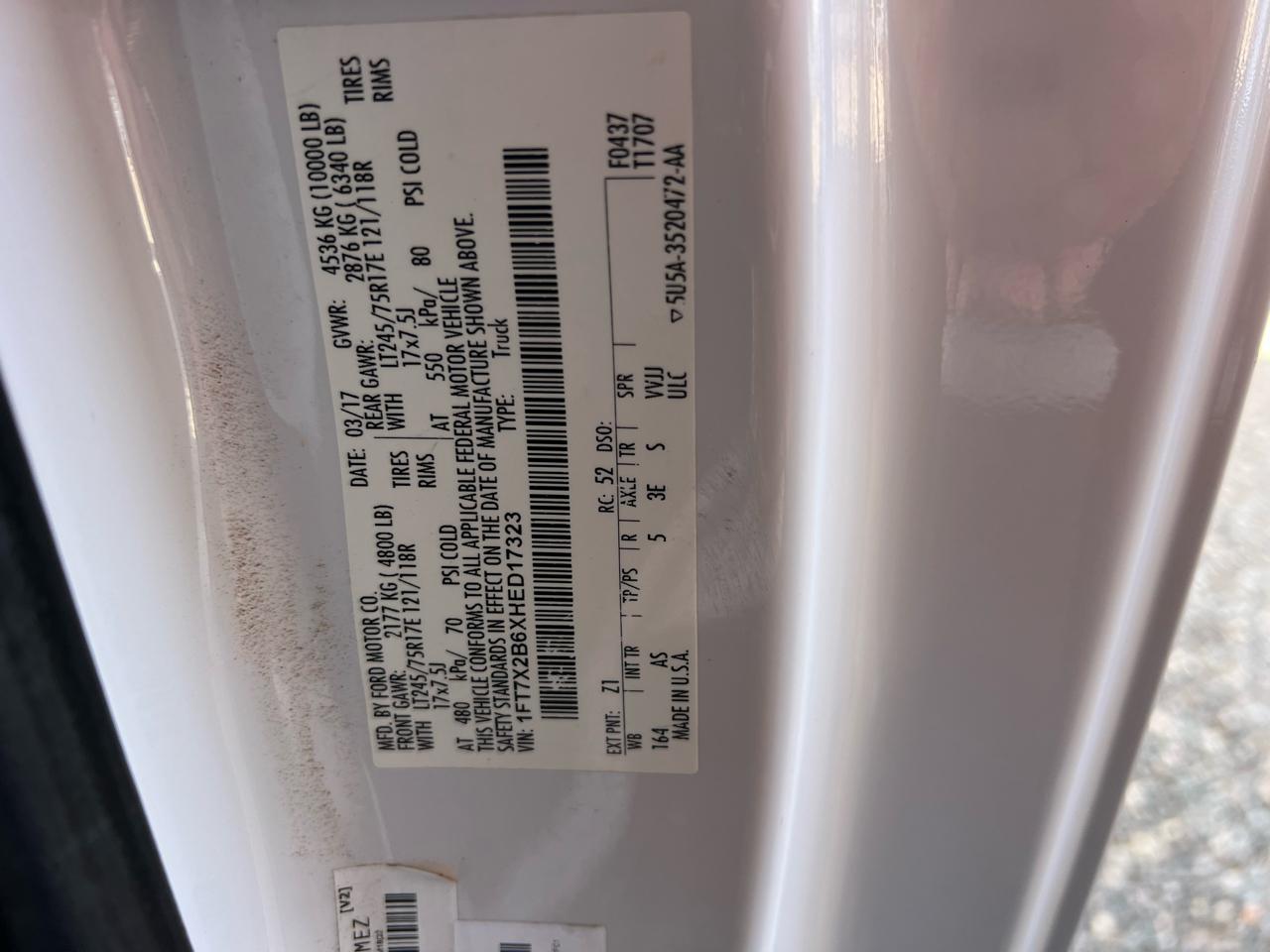 Ford F-250 SD XL SuperCab 4WD 2017