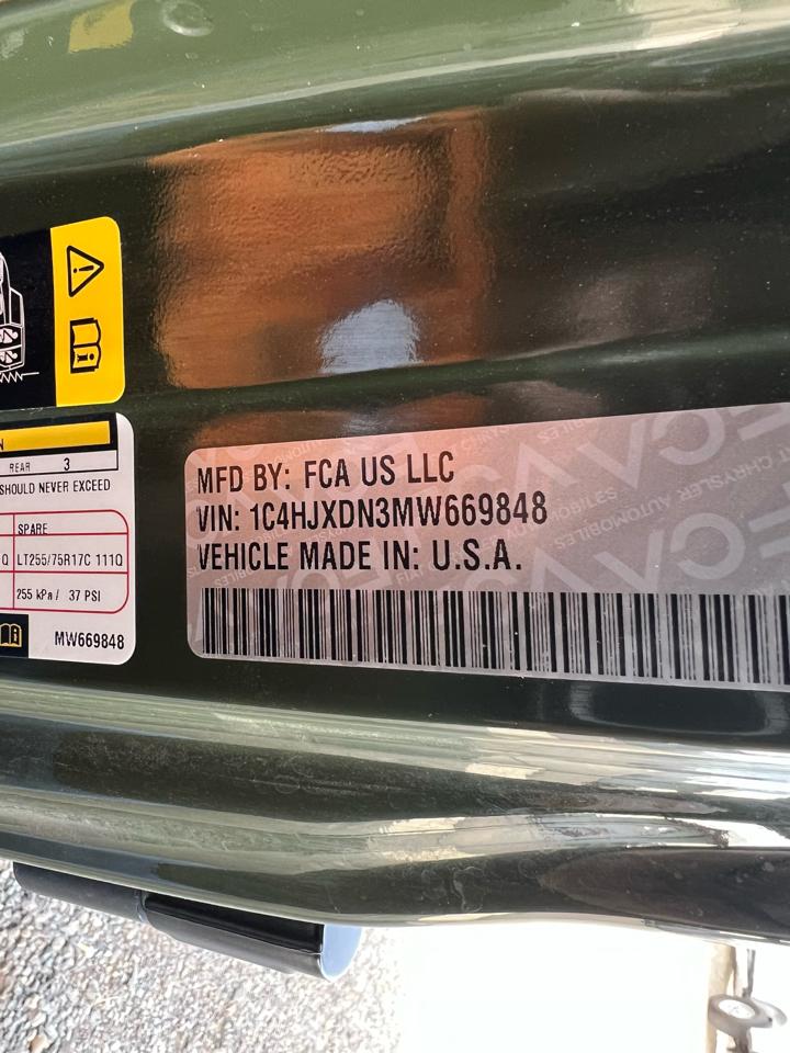 Jeep Wrangler Unlimited Sport 2021