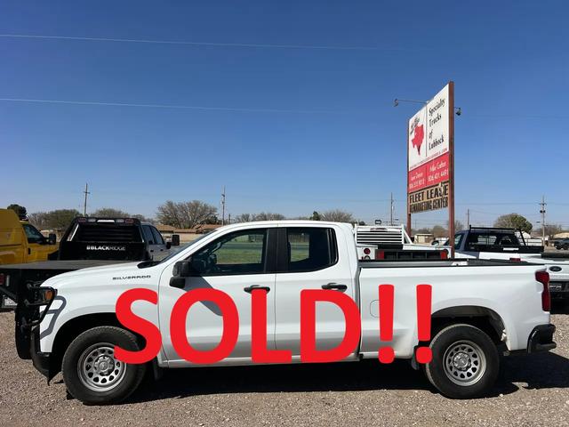 White 2020 Chevrolet Silverado 1500 Work Truck Double Cab 4WD Pickup Truck Four-Wheel Drive 6-Speed Automatic