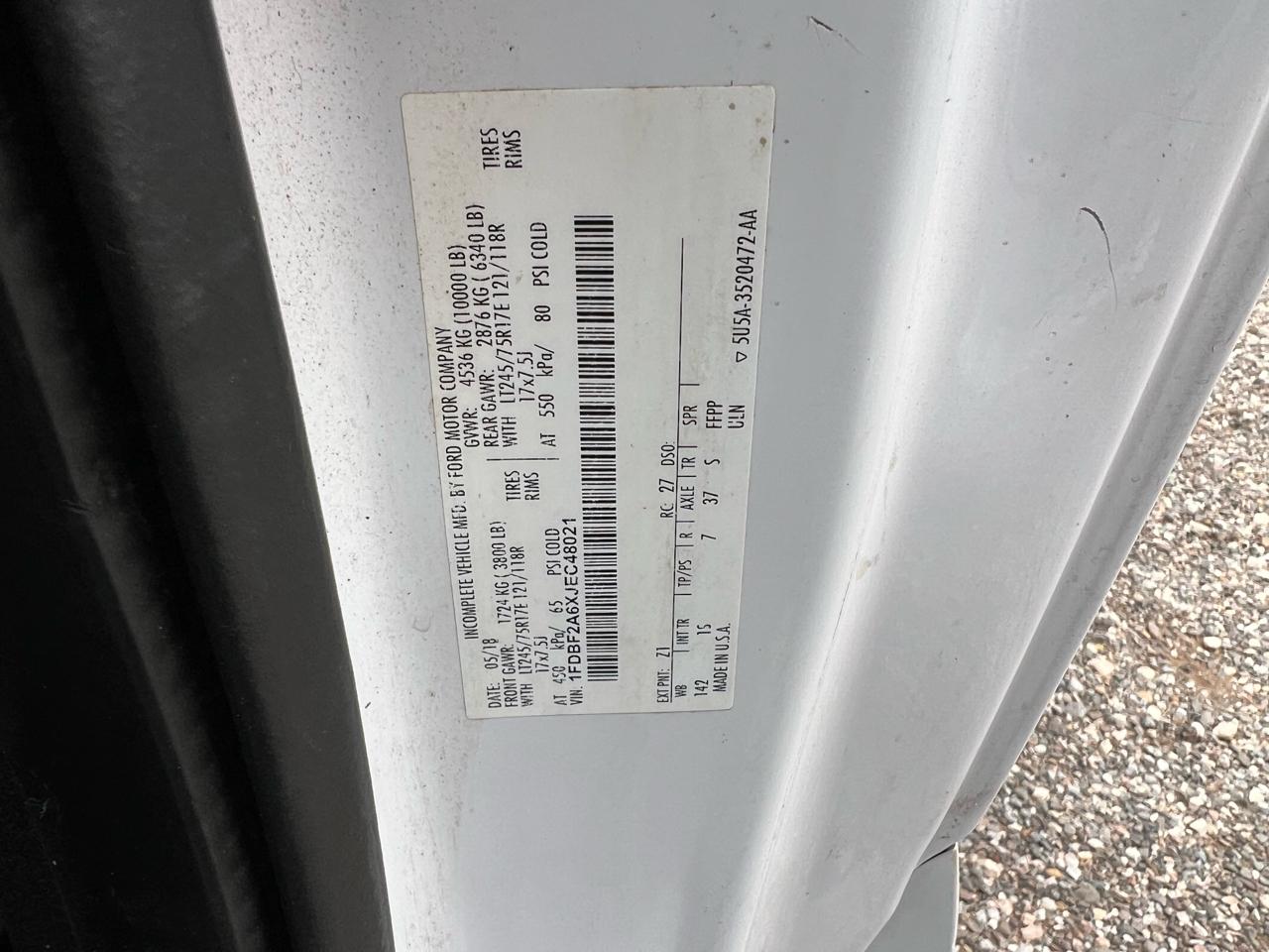 Ford F-250 SD XL 2WD 2018