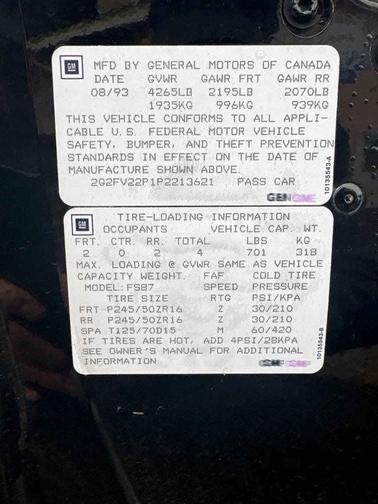 Pontiac Firebird  1993