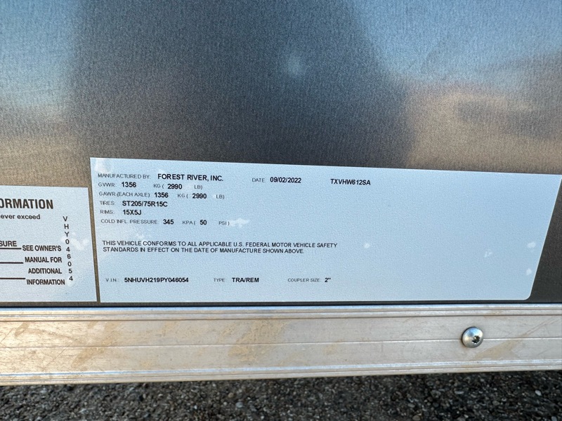 Forest River 6x12  2023