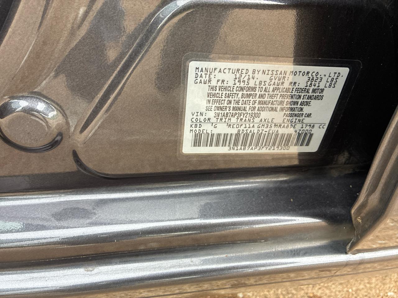 Nissan Sentra SL 2015