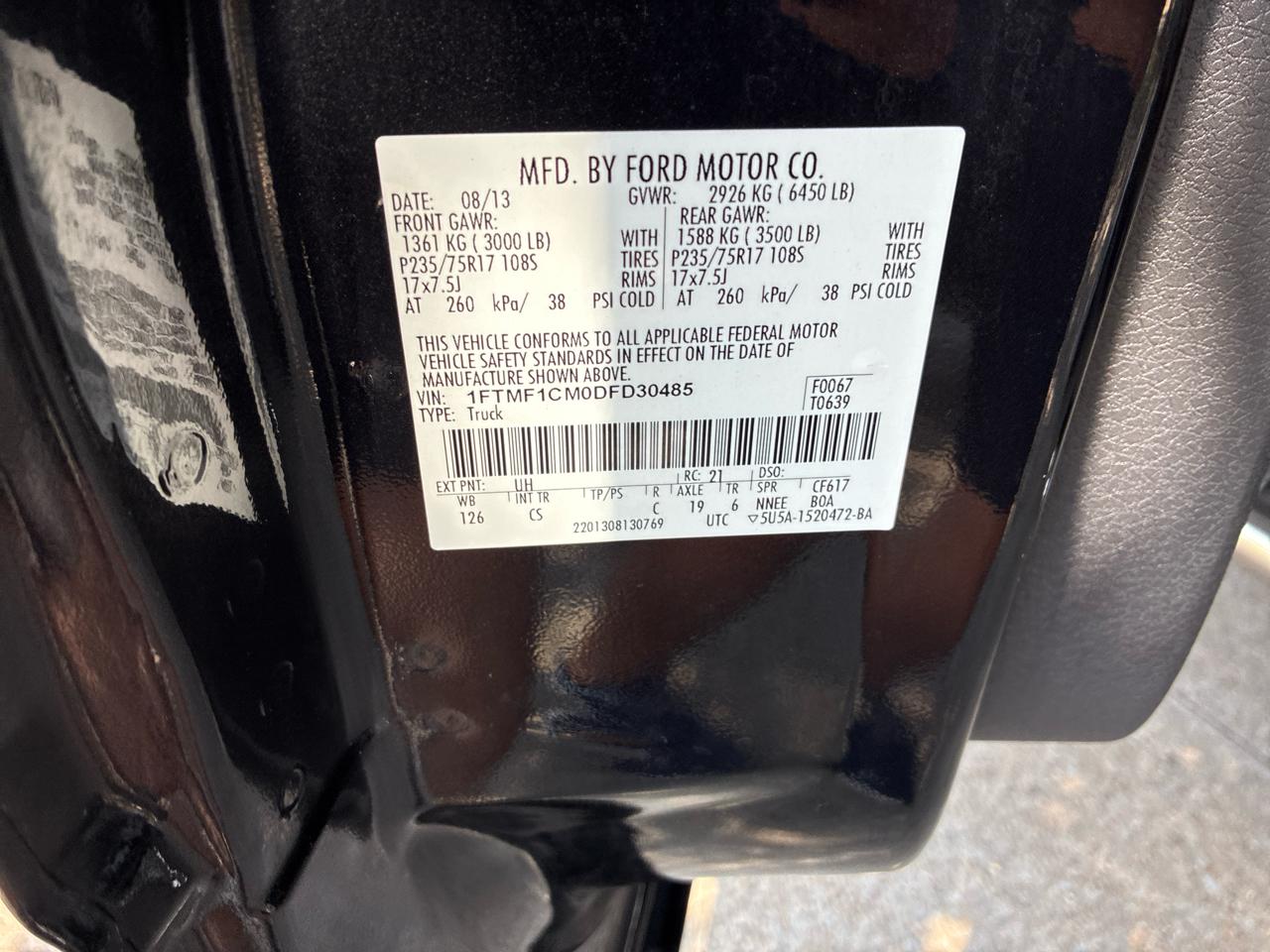 Ford F-150 XL 6.5-ft. Bed 2WD 2013