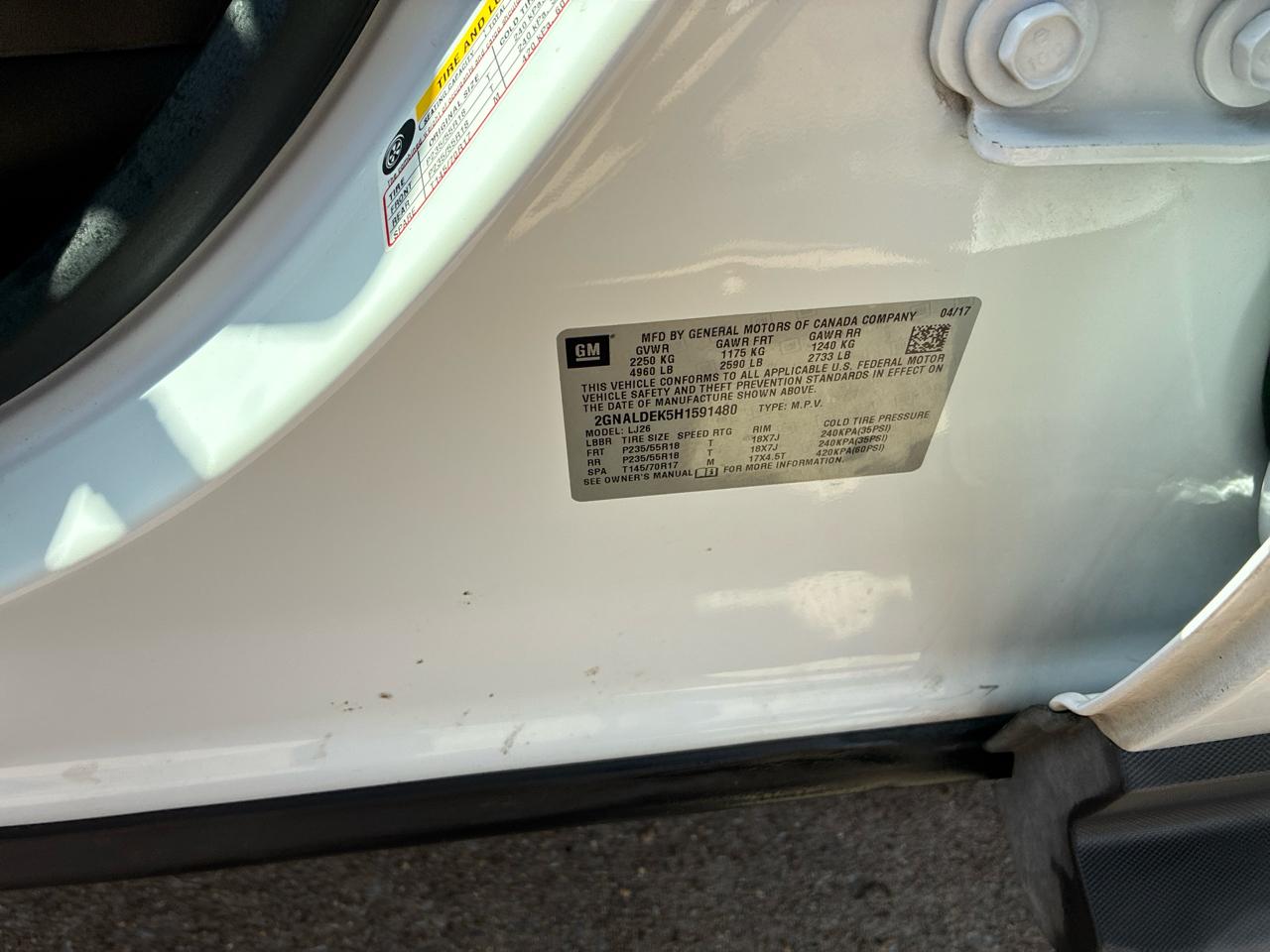 Chevrolet Equinox Premier 2WD 2017