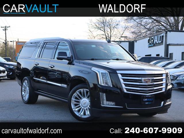 Black 2018 Cadillac Escalade ESV Platinum 4WD SUV / Crossover Four-Wheel Drive Automatic
