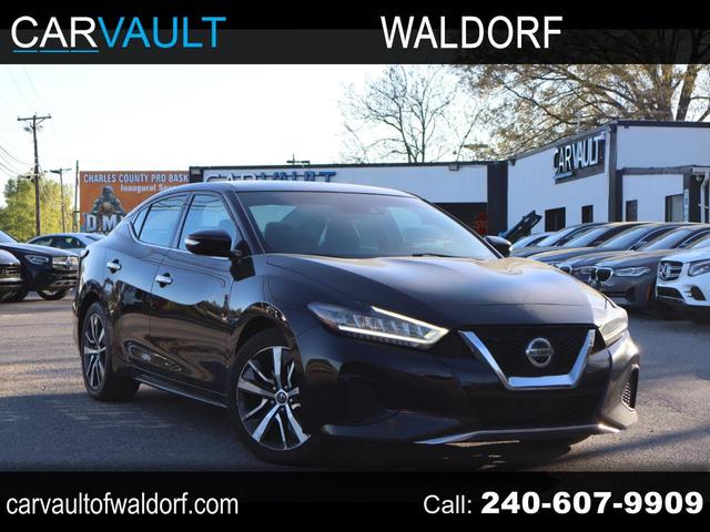Black 2020 Nissan Maxima SV FWD Sedan Front-Wheel Drive Continuously Variable Transmission
