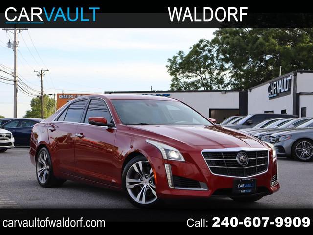 Red 2014 Cadillac CTS 3.6TT V-Sport Premium RWD Sedan Rear-Wheel Drive Automatic