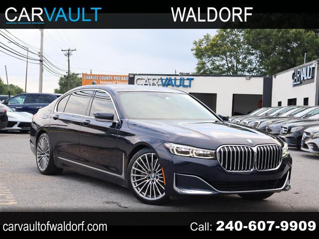 Blue 2020 BMW 7 Series Sedan Rear-Wheel Drive Automatic