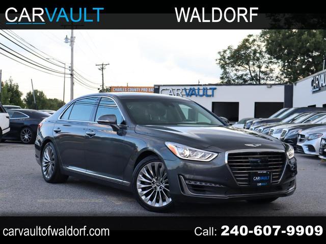 Gray 2018 Genesis G90 Sedan Rear-Wheel Drive Automatic