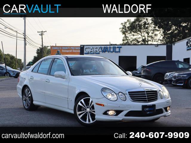 White 2008 Mercedes-Benz E-Class Sedan Rear-Wheel Drive Automatic