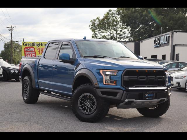 Blue 2020 Ford F-150 Pickup Truck Four-Wheel Drive Automatic