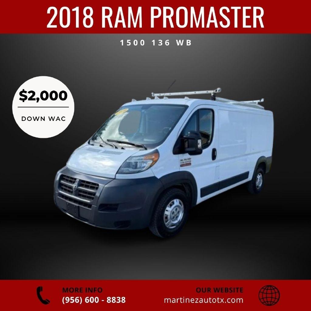 RAM Promaster 1500 Low Roof Tradesman 136-in. WB 2018