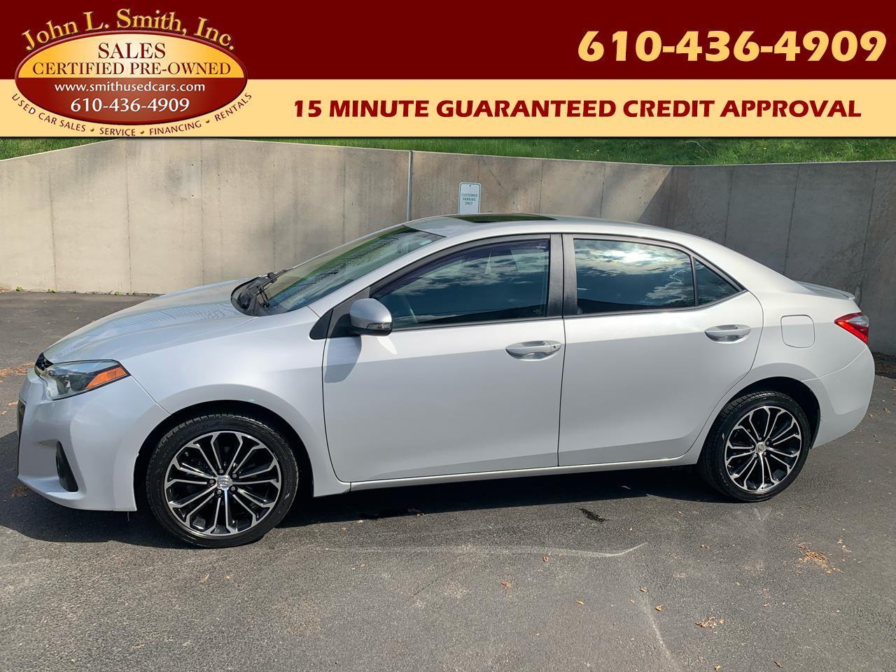 2015 Toyota Corolla 4DR SDN CVT S PLUS (NATL)