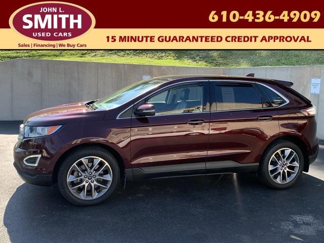 Red (BURGUNDY) 2018 Ford Edge SUV / Crossover All-Wheel Drive Automatic