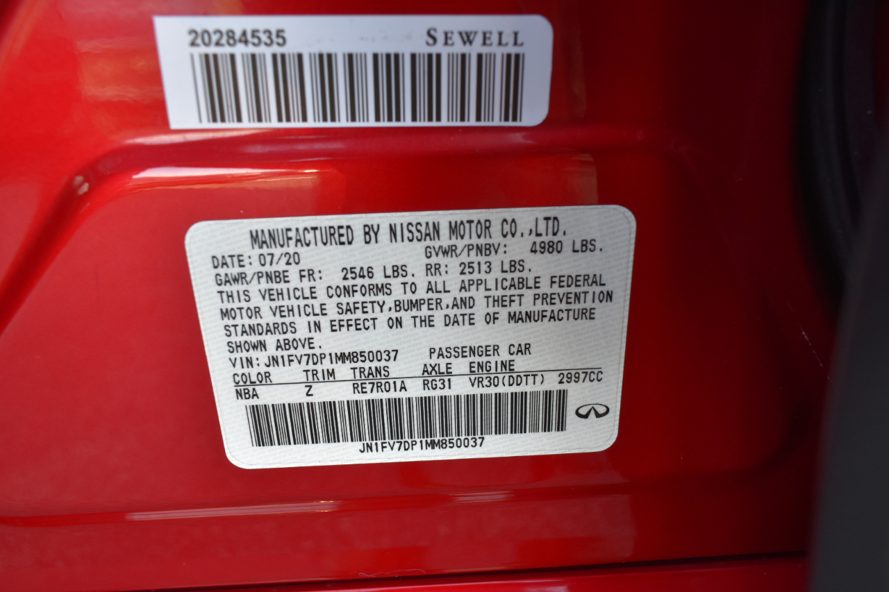 Infiniti Q50 Red Sport 400 2021