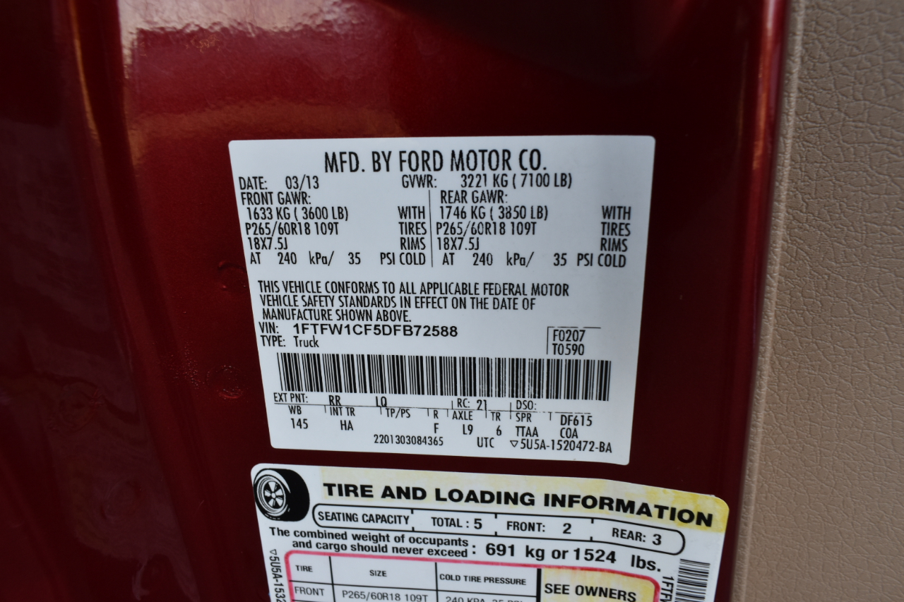 Ford F-150 Lariat SuperCrew 2WD 2013