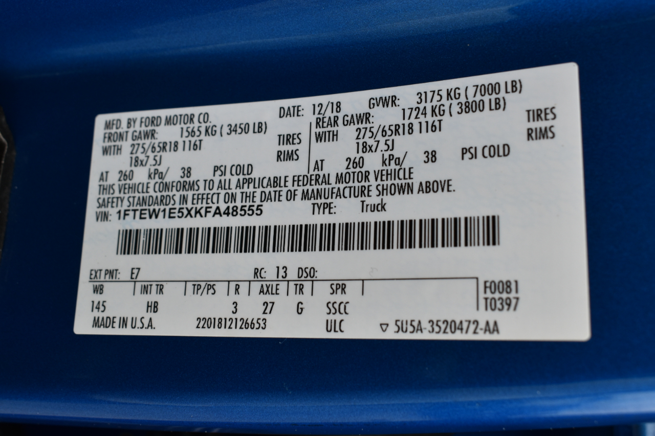 Ford F-150 Lariat SuperCrew 4WD 2019